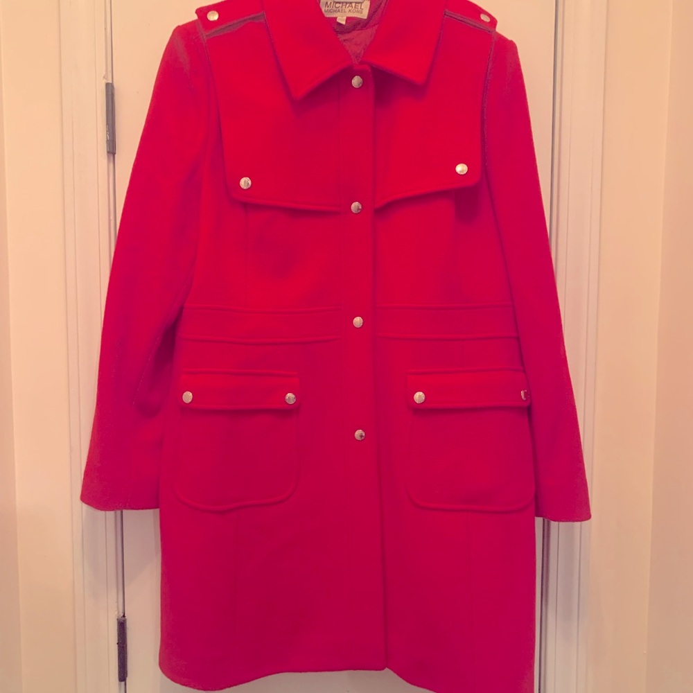 Red, Michael Kors wool jacket